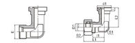 중국 H - 시리즈 SAE 플랜지 접합기/바이트 유형은 팔꿈치 이음쇠 Iso 6162-2를 실을 꿰었습니다 회사